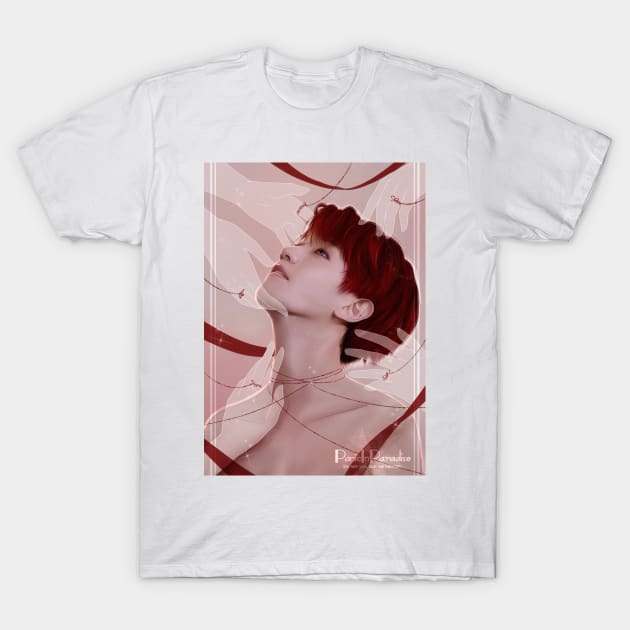 Red Strings - Baekhyun T-Shirt by PanicInParadise